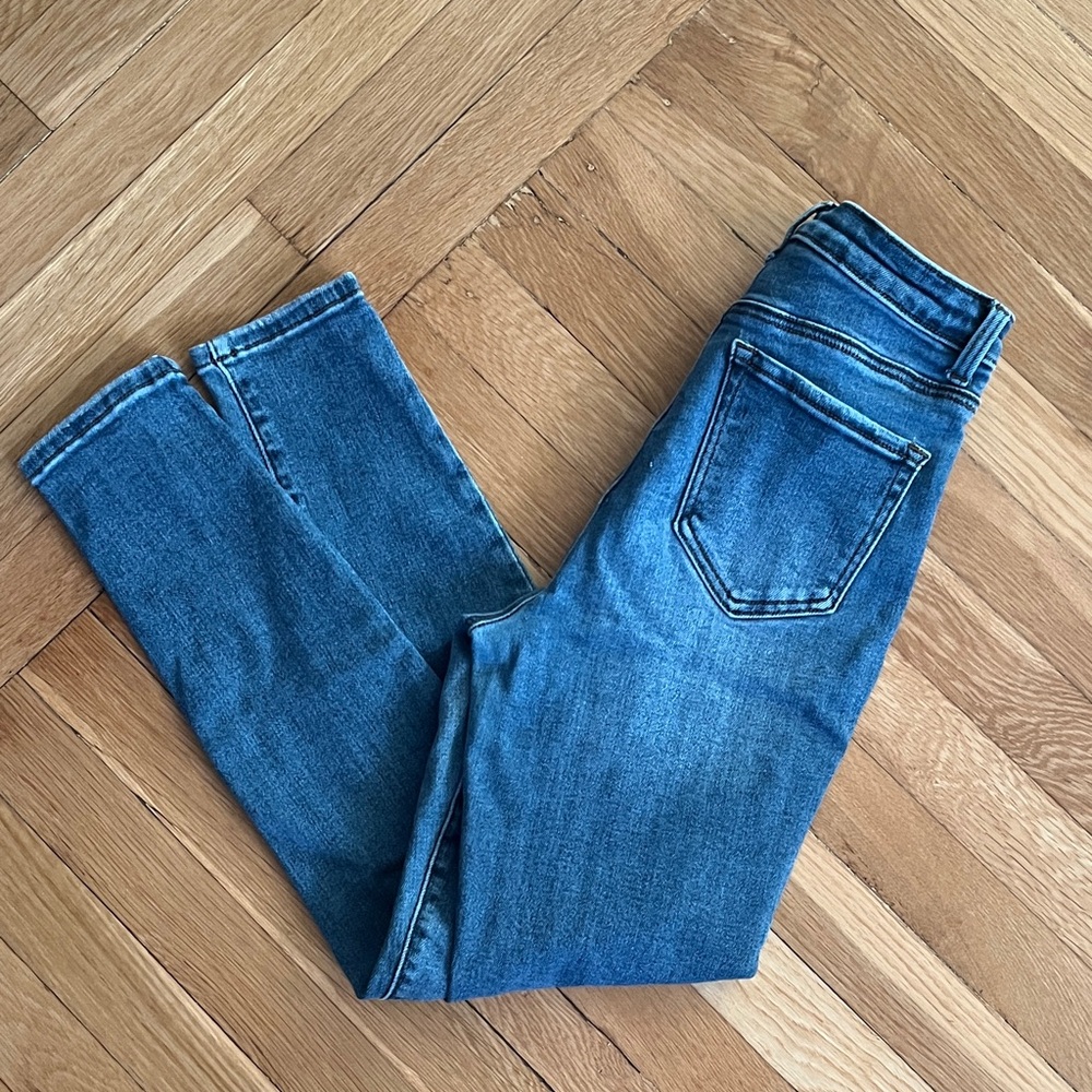 Wax Jean Slim Skinny Jeans in Blue Wash